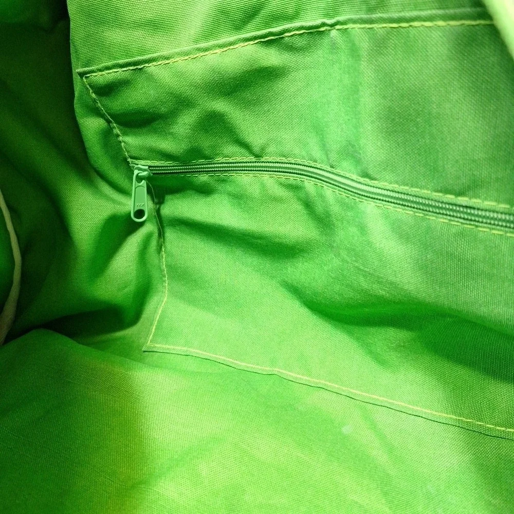Ame & LuLu Weekender XL Duffle Green Blue White Extra‎ Large Travel Tote Beach